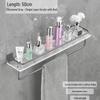 Acrylic Bathroom Shelf with Towel Bar