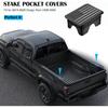 Ram 1500 American Flag Stake Pocket Covers, Rear Truck Bed Rail Stake Pocket Cover Compatible with      2024 2025 Dodge Ram 1500 2500 Accessories(Set