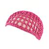 1pc Women's Stretchy Breathable Mesh Crochet Hairnet Knitted Headscarf Hat Style Hair Net Wrap Sleep Headwear Accessory