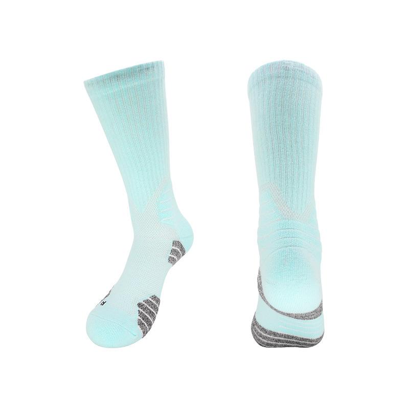 Actual Combat Medium Tube Basketball Socks Men'S Sports Socks Non-Slip Breathable Towel High-Top Men'S And Women'S Running Cotton Socks Men'S