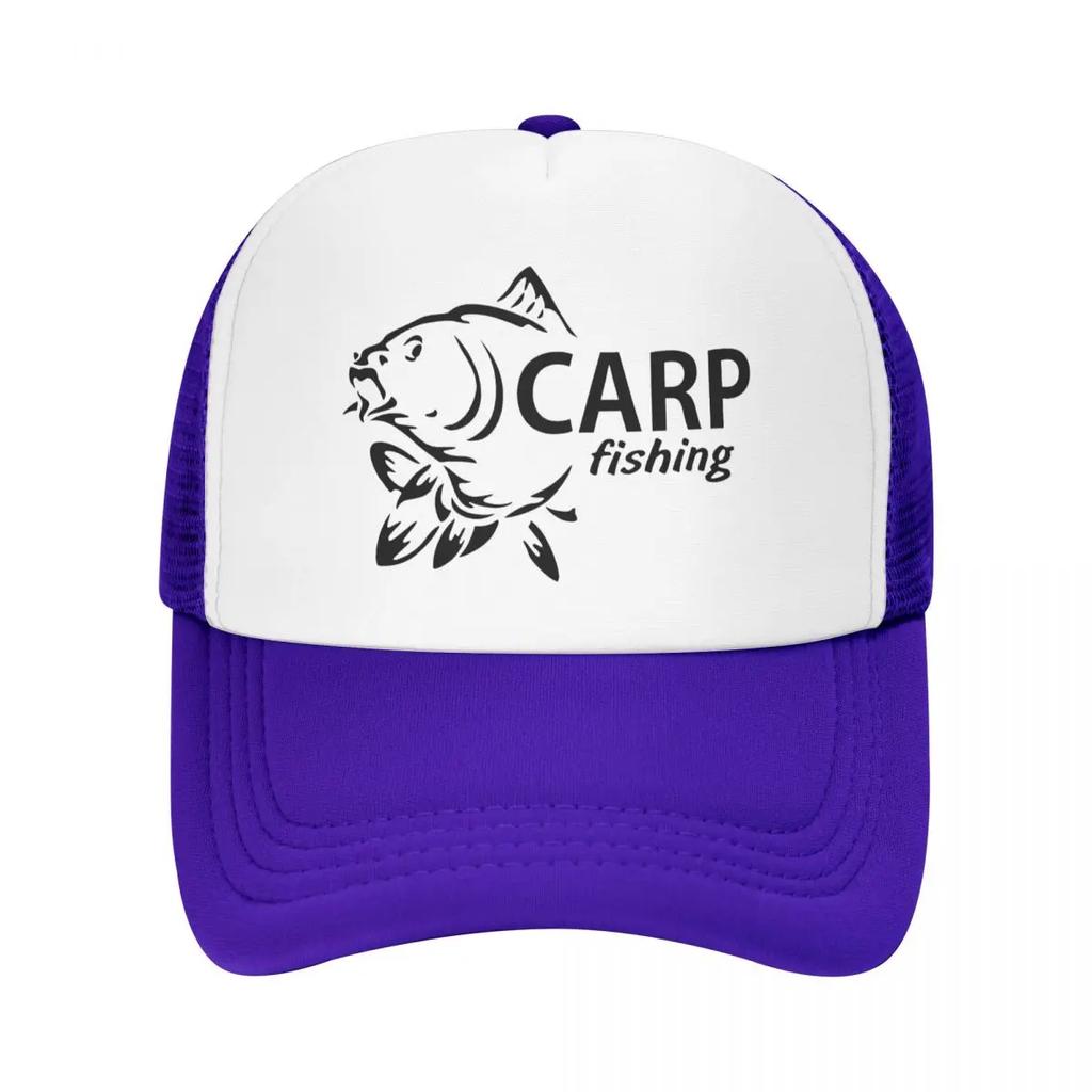 Custom Fishinger Carp Fish FisherUnisex Baseball Cap for Unisex Women Personalized Breathable Trucker Hat Outdoor Snapback Dad Hats