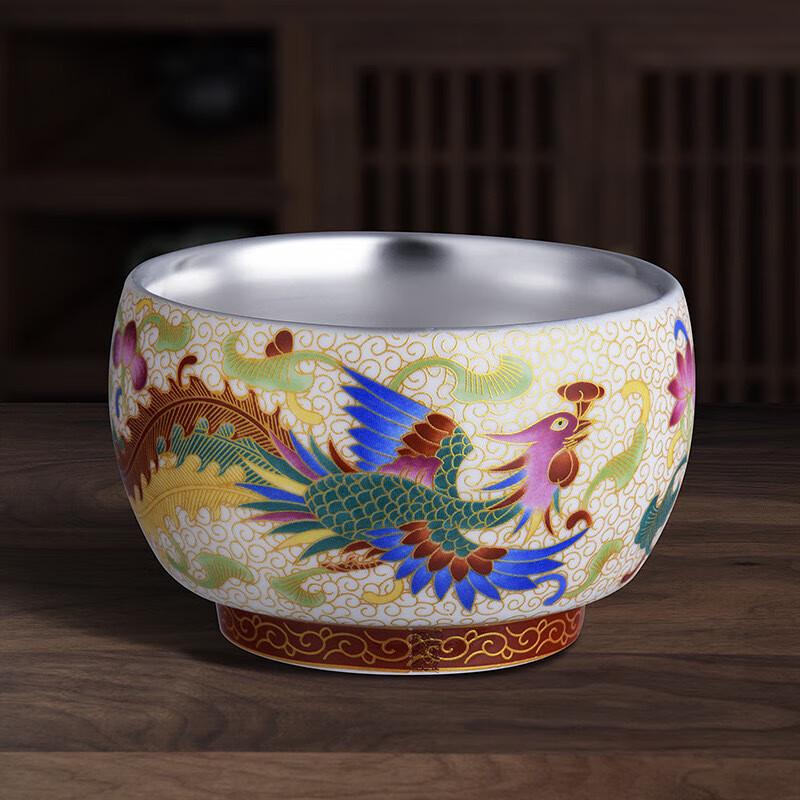Dragon & Phoenix Ceramic Tea Cup Gift Set