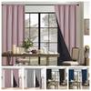 Coated Lining Window Curtain with Rod Pocket Curtains for Bedroom Blackout Curtain  Living Room