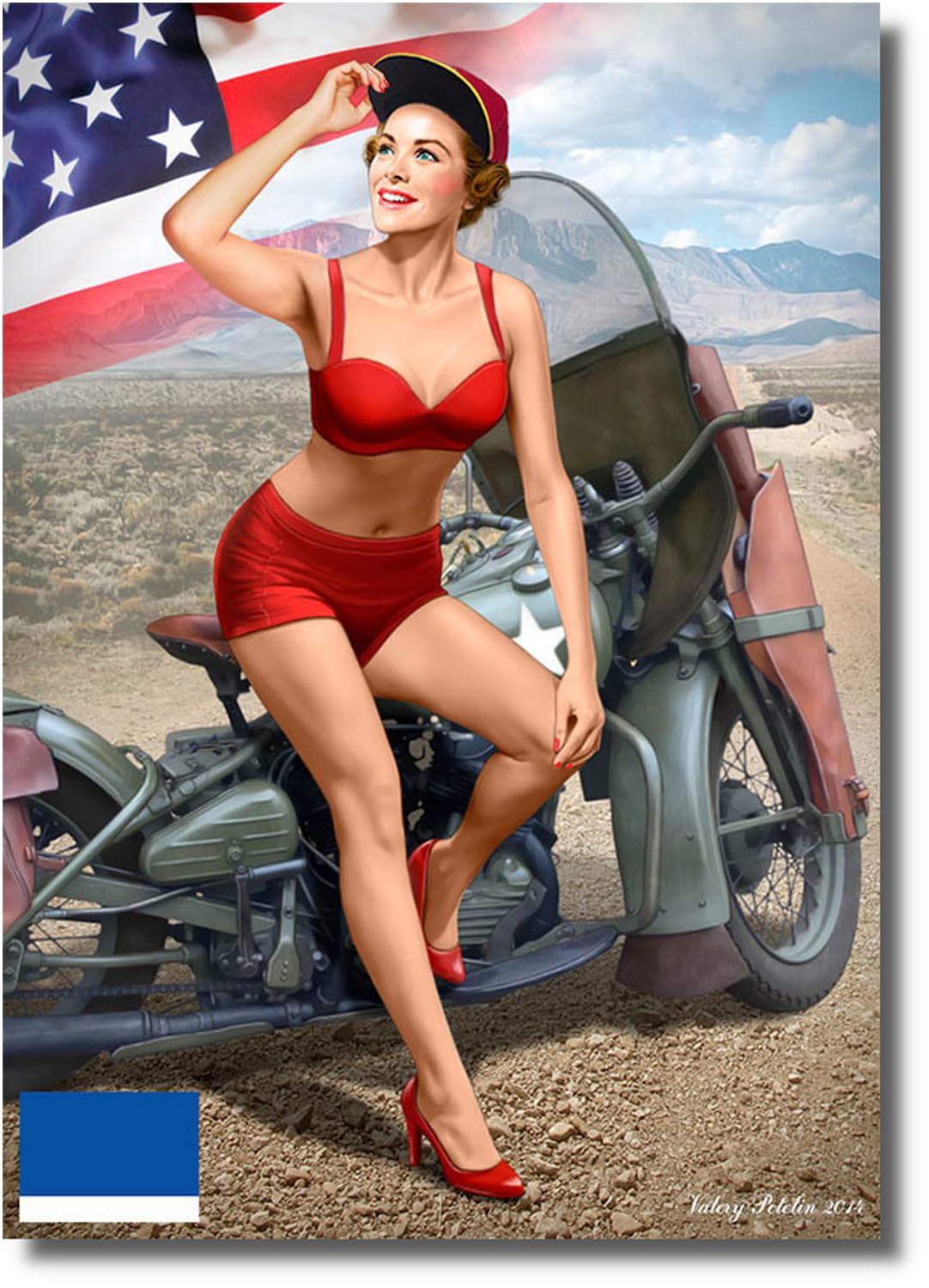 

Master Box Pinup Series Marilyn Bikini Baseball Cap Plastic Model MB24001 1/24