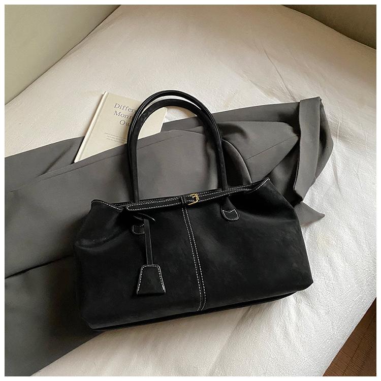 Niche Simple Soft Surface Tote Bag Women's New Temperament Commuter Shoulder Bag Large Capacity Underarm Bag
