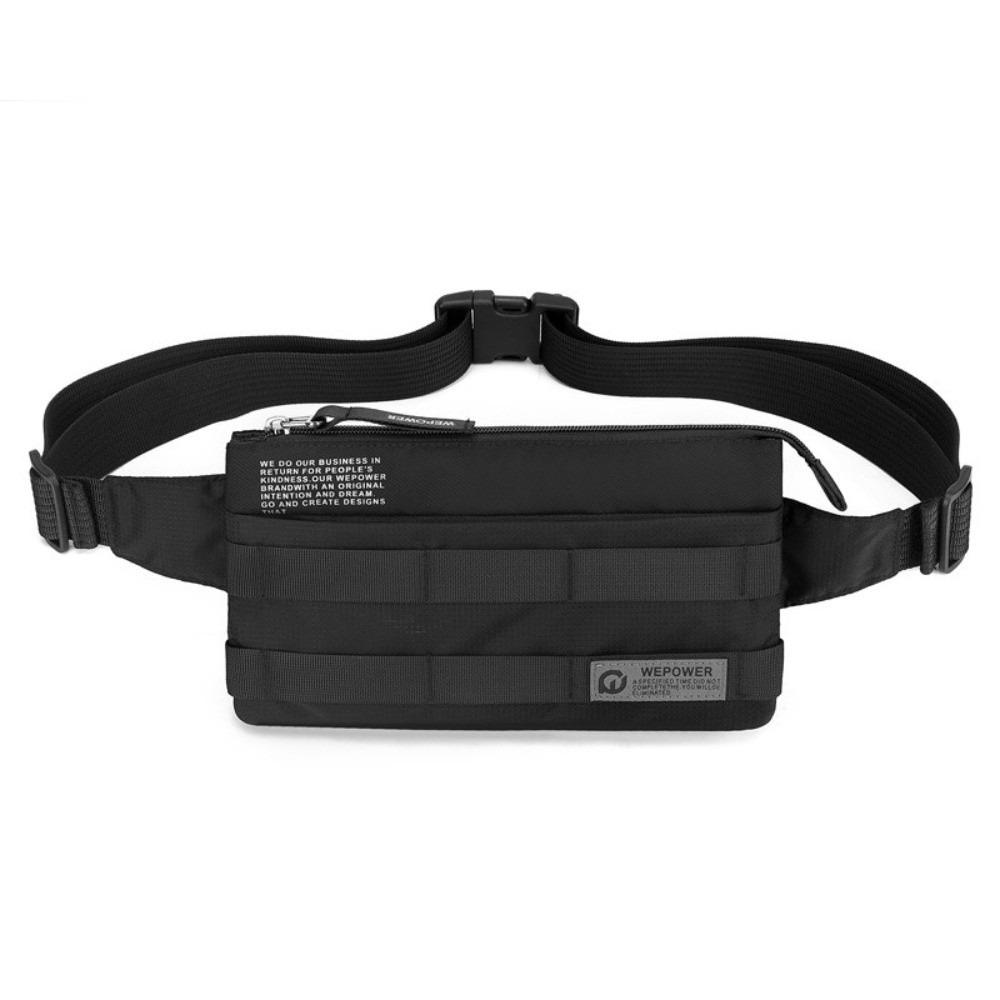 

Fashion Vintage Style Men Waist Pack Multifunctional Simple Design Fanny Bag Small Size Shoulder Bag Outdoor Activities чёрный