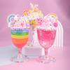 Children'S Handmade Simulation Cream Glue Diy Material Pack Dessert Milk Tea Cup Ice Cream Set Food Play Educational Toys