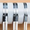 10/100pcs Stainless Steel Cable Ties 5mm Heavy Duty Self-Locking Cable Zip Tie Multi-Purpose Metal Exhaust Wrap Locking Ties