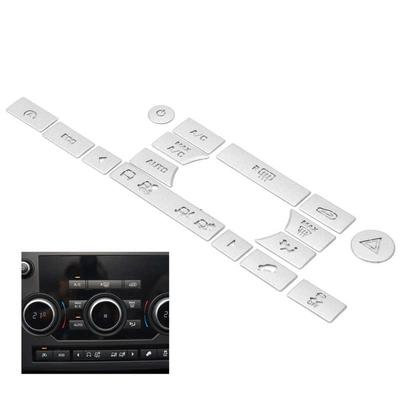 Air Conditioning Button Trim Aluminum Alloy Switch Stickers Fit for Land Rover Discovery Sport 2016 2017 2018  Car
