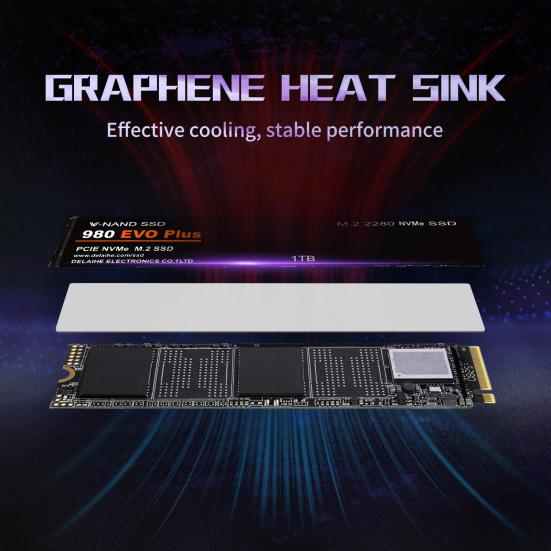 980 EVO Plus 1/2/4TB PCIe 4.0 M.2 NVMe TLC SSD Швидкість до 7300 МБ/с Читання 6800 МБ/с Запис Внутрішній твердотільний накопичувач для обчислень штучного інтелекту, ігор