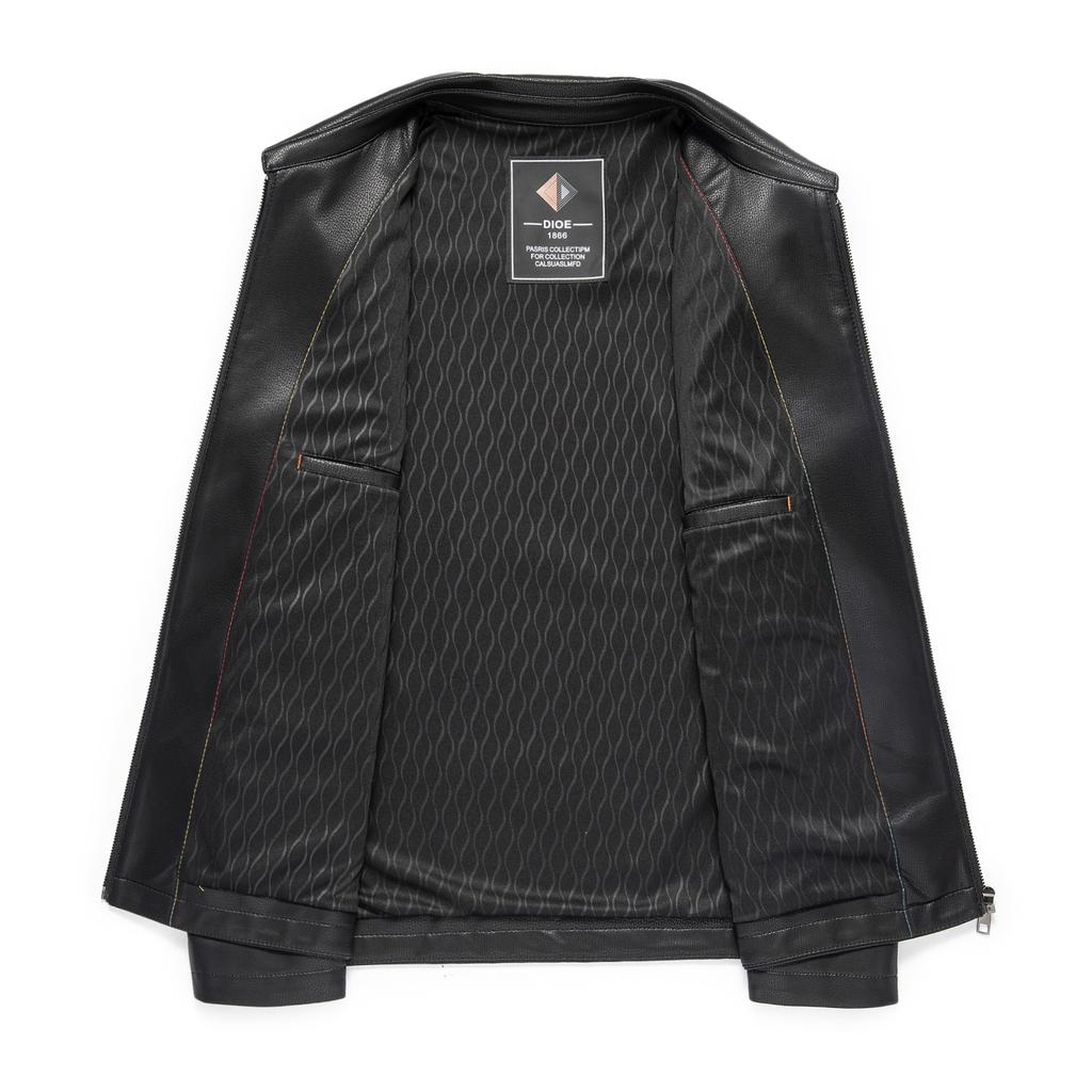 Autumn and Winter Genuine Leather Jackets for Men, New Business Casual, High-end Temperament, Fashionable Windproof Leather Jackets