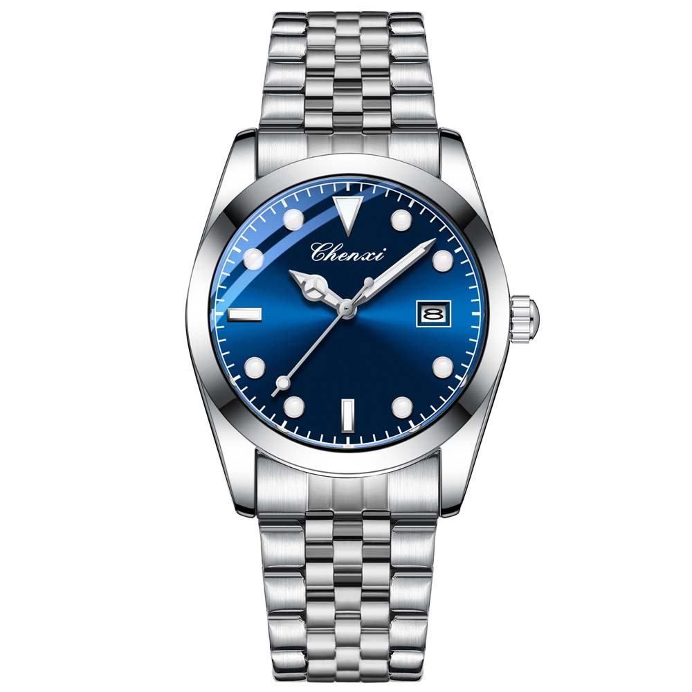 CHENXI New Men's Fashion Trendy Quartz Watch Luminous Water-Resistant Date Function Ideal for Styling Gift for Men