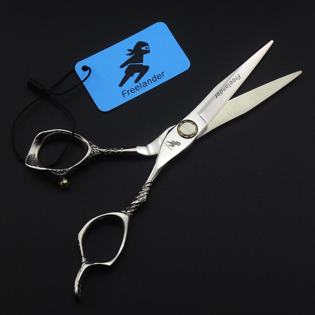 6.0-Inch LBG-60 Barber & Hairdressing Scissors: Straight, Bangs & Serrated Shears with Thinning Bearing Screw