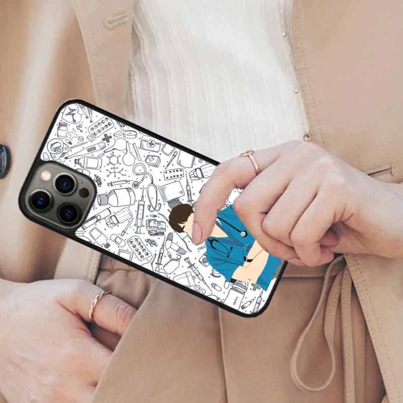 

Cartoon Medicine Doctor Nurse Bumper Magnetic Phone Case For APPLE iPhone 17 Air 16 14 13 12 Pro Max 15 Plus MagSafe Cover iPhone 13mini