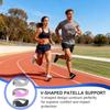 2Pcs Adjustable Silicone Patellar Tendon Support Strap Non-Slip Knee Brace Fit For Pain Relief Jumpers Knee Patella Band