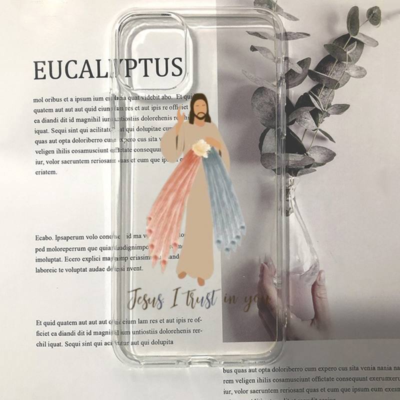 New Faith Christian Religious Jesus Clear Phone Case for iPhone 11 12 13 mini pro XS MAX 8 7 6 6S Plus X 5S SE 2020 XR case