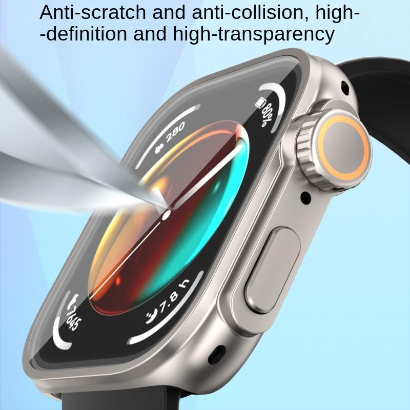 Plně ochranné pouzdro pro Huawei Watch Fit 3 Ochranné pouzdro na displej pro Huawei Fit3 Kryt PC Skořepina+tvrzené sklo Změnit na Ultra