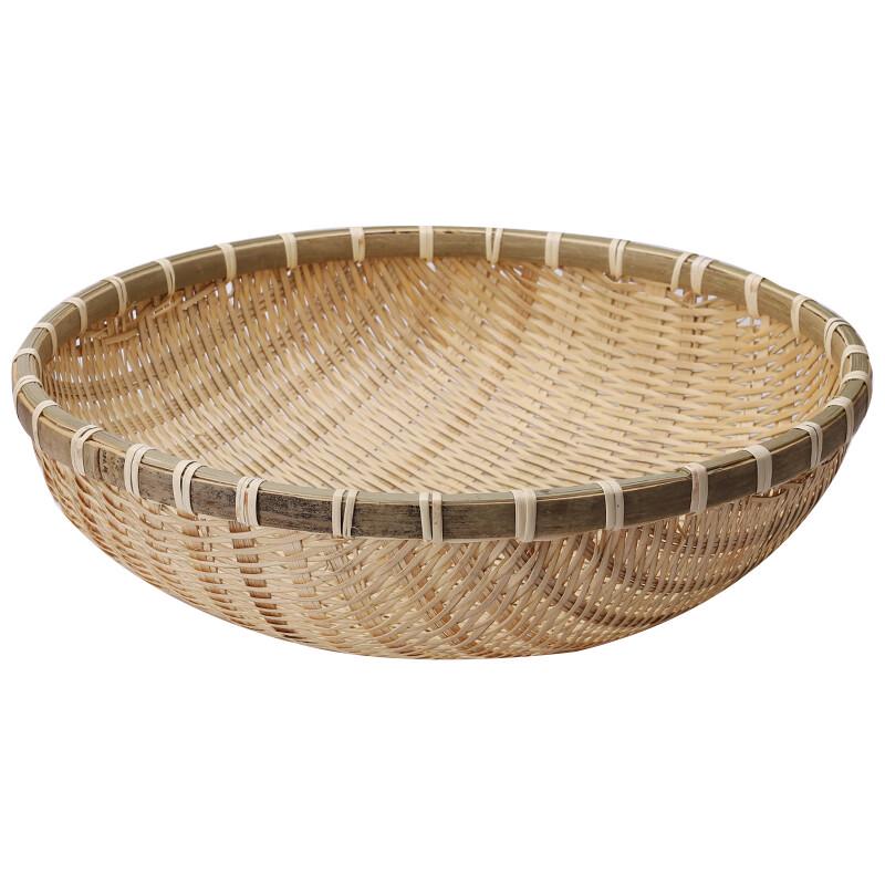 Natural Bamboo Woven Storage Basket Set