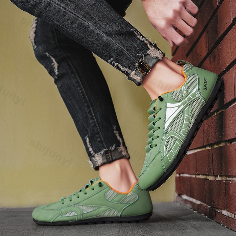 Fashion Men's Shoes 2025 Spring Mesh Breathable Soft Sole Slip on Casual Shoes Fashion Trend Wear-resistant Sports Comfortable Sneakers