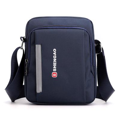 Męska wodoodporna torba crossbody na ramię z tkaniny Oxford - Mały, casualowy plecak-listonoszka, teczka