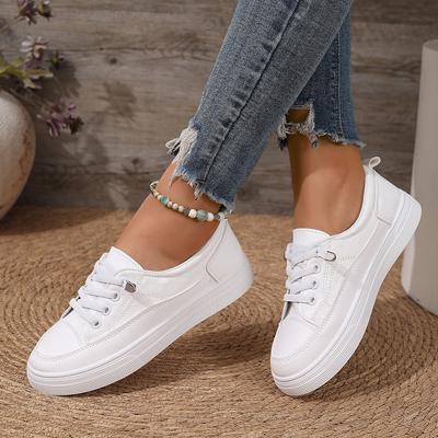 Modne Damskie Sneakersy Wiosna Lato Moda Oddychające Sneakersy Damskie Okrągły Nosek Płytkie Mokasyny Casual Wygodne Płaskie Buty Damskie