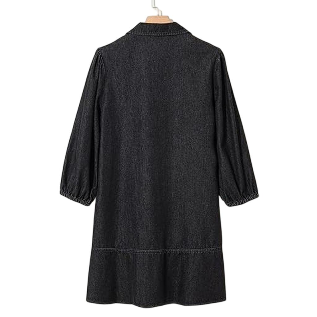 Women's Fashionable Loose V-neck Dress