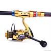 Fishing Rod and Reel Carbon Alloy Carp Bass Surf Casting Spin Fishing Pole Sets