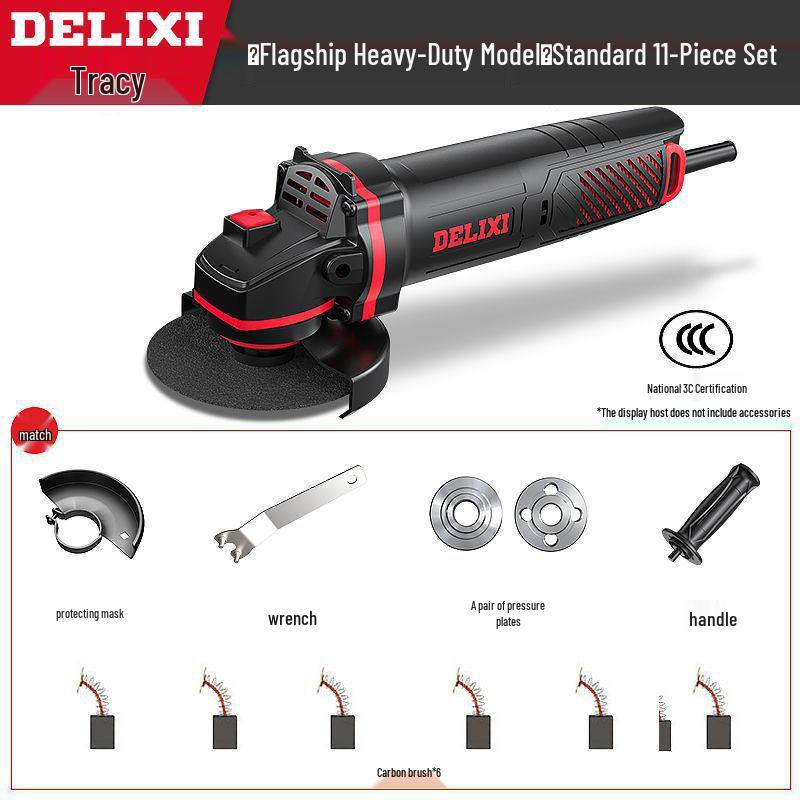 High-Power Multifunctional Angle Grinder and Polisher for Home Use