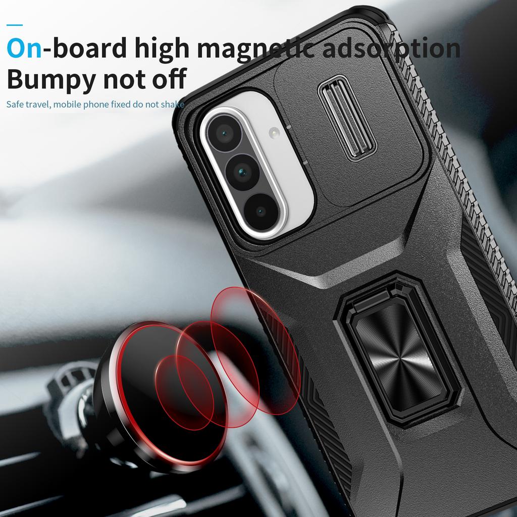 For Samsung Galaxy A56 5G/A36 5G Case Camshield Kickstand TPU+PC Anti-Slip Phone Cover