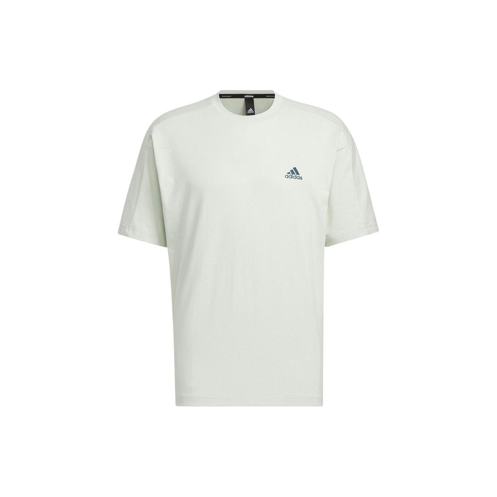 New Adidas Wording T Shirt Men's Light Green IM8771