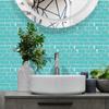 Special Shaped Marble Embossing Tiles Wall Sticker Kitchen Oil-Proof Bathroom Washbasin Art Mural Decals