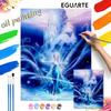 Frozen Elsa Ice Castle Digital Oil Paint By Numbers Hand Painting Kit. Wall Home Decor Gift
