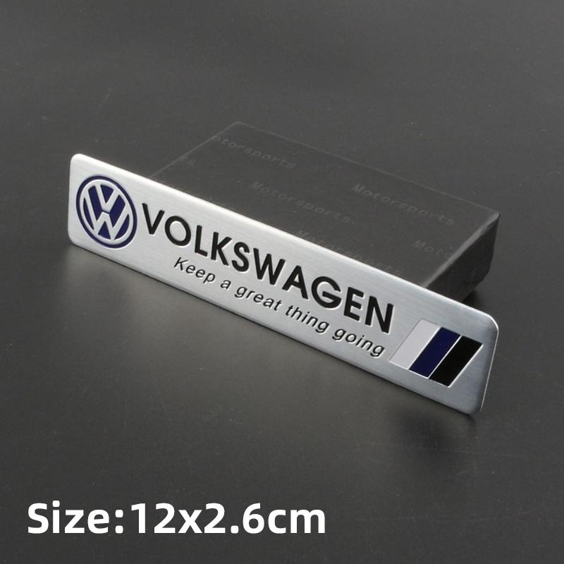 LMN1 Emblems Volkswagen Series Aluminum Badge Car Body Stickers Decals For VW GTI Polo Golf Passat Tiguan Arteon Touareg Taigo Caddy