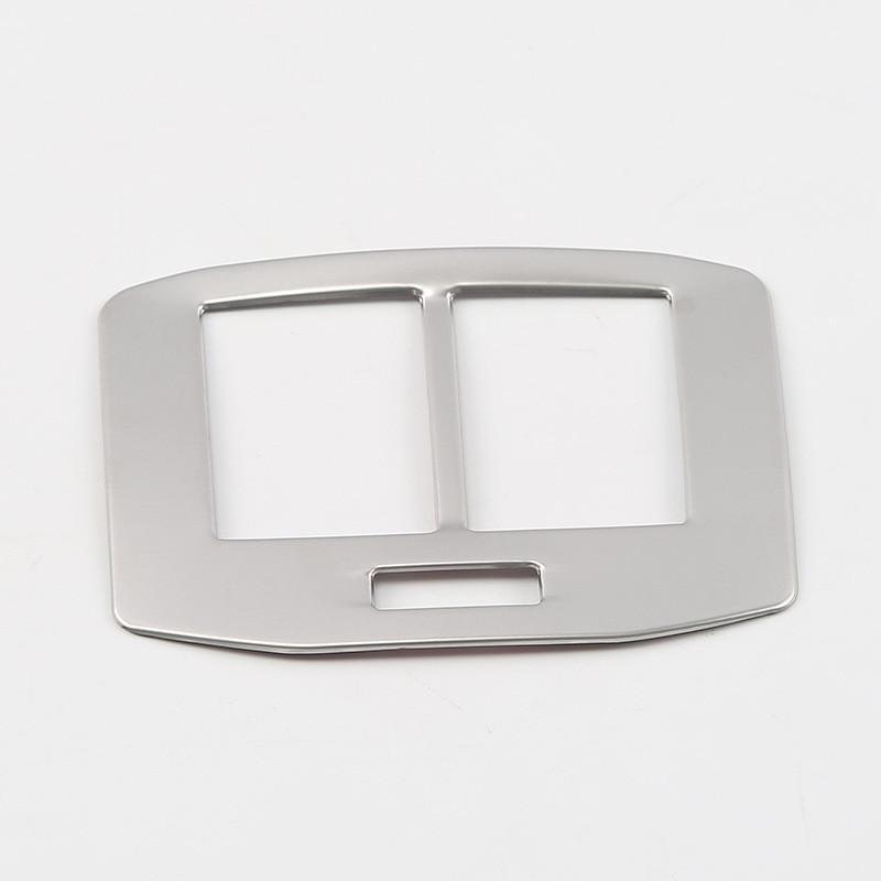 Car Armrest Rear USB Port Panel Cover Trim Sticker for Volkswagen T ROC TROC VWT-roc 20172018-2022 Stainless Steel Accessories