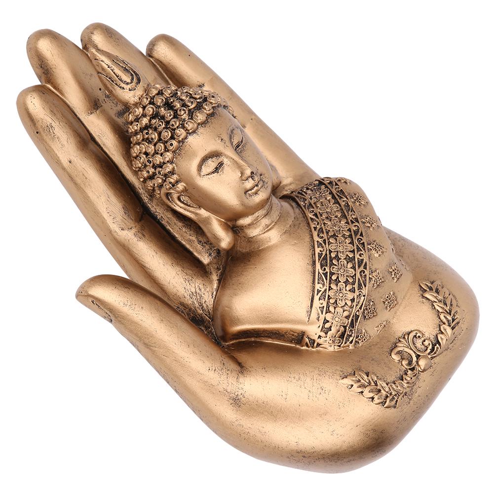 Hushåll Antik Harts Buddha Staty Ornament Konst Hantverk Kontor Skrivbord Dekoration Tillbehör