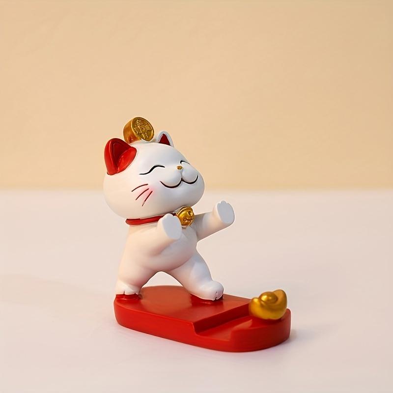 Cute Cartoon Cat Stand Holder For Mobile Tablets Easy To Use Cute Decoration For Office Desk Ideal Gifts For Thanksgiving Christmas And New Year 1Pc Holder