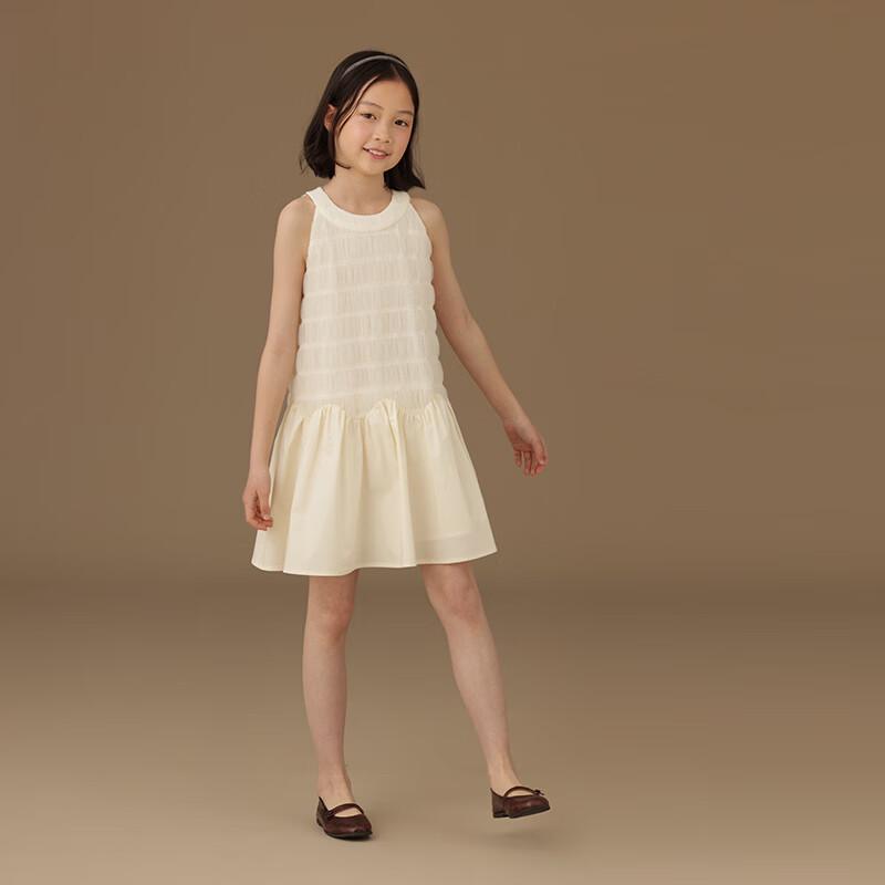 Hacikis Girls' French Style Sleeveless Summer Dress