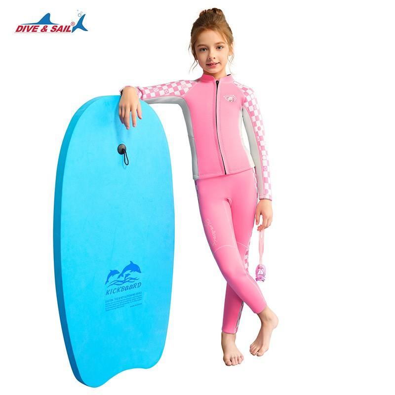 2.5MM Children's Diving Suit Girls 'split Swimsuit Thick Warm Long-sleeved Sun-protected Surfing Snorkeling Pants