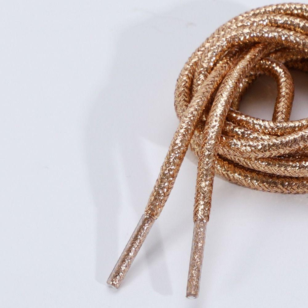 1Pair Creative Sneaker Laces Pearlescent Colorful Lurex Shoelaces  Shoe Accessories