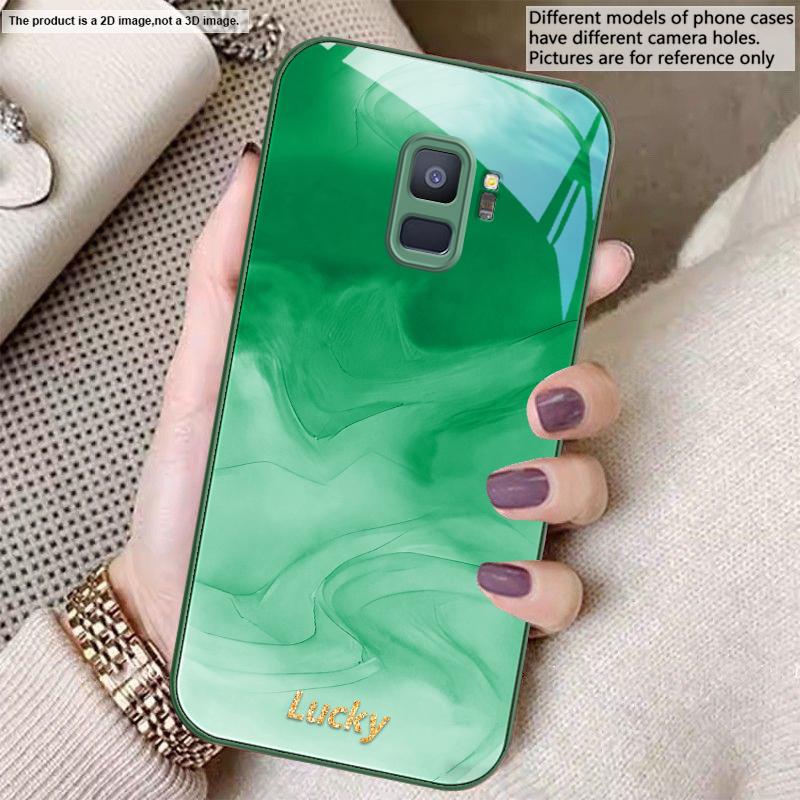 Ink wash connotation blue For Samsung S26 S22 S8 9 10 S20 Ultra S21 Pro S22 Plus S23 FE S24 Ultra S25 Edge S24+ Glass Phone Case