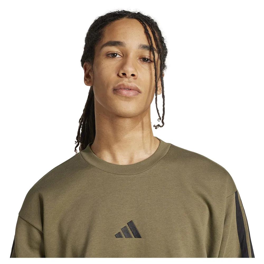 Adidas Essentials 3 Stripes Fleece Hoodie