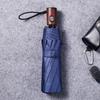 Fully Automatic Tri-fold Short Handle Umbrella High-end Enlarged Thickened Reinforced Wind-resistant Men's Business Umbrella