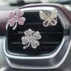2 PCS New Car Air Outlet Perfume Pendant Wholesale Car Aromatherapy Four-leaf Flashing Grass Car Interior Fragrance Decoration