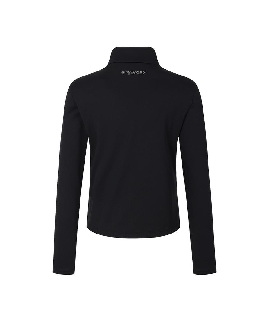 DISCOVERY EXPEDITION Women'S Chest Pocket Half-Neck Turtleneck Zt (Functional Poly) (Black)