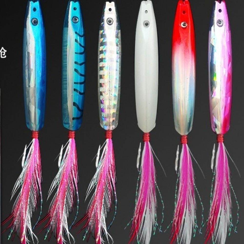 2pcs Bow Horn Matel Jig Bait Metal Cast Artificial Bait Slow Shaking Surface Bait Sea Fishing