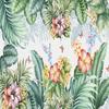 Wallpaper Nordic Hand Painted Green Leaves Flowers Birds Murals Living Room Tv Sofa Bedroom 3d Mural Home Decor