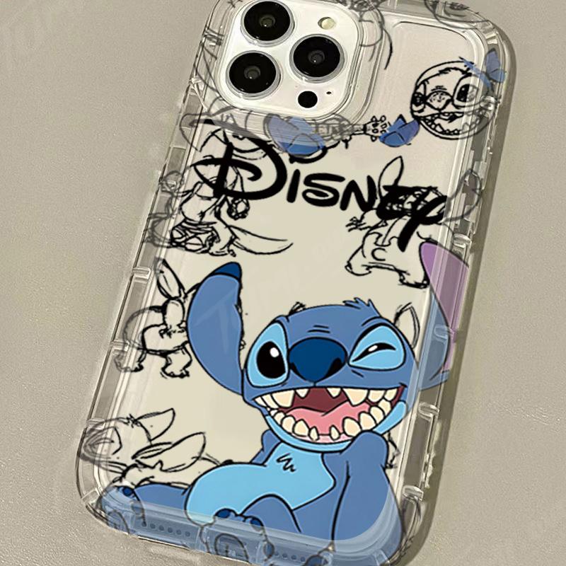 

Disney Милый чехол Стич для iPhone 15 14 13 12 11 Pro Max XR XS X 8 7 6 6S Plus SE 2020 Печать Защитный Прозрачный Чехол для Телефона For iPhone SE 2020