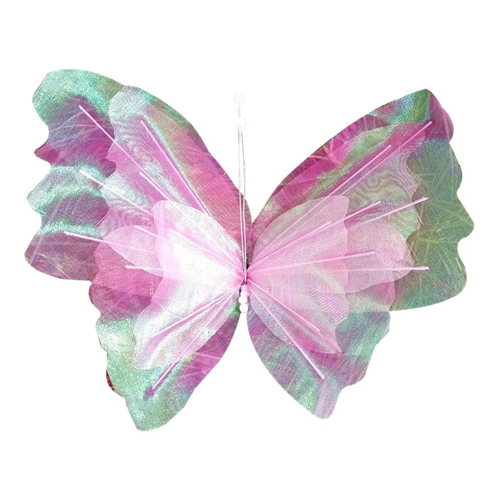 50cm Big 3D Butterfly Hollow Design Real Yarn Mesh Wedding Decoration Artificial Material Large Size Simulation Butterfly