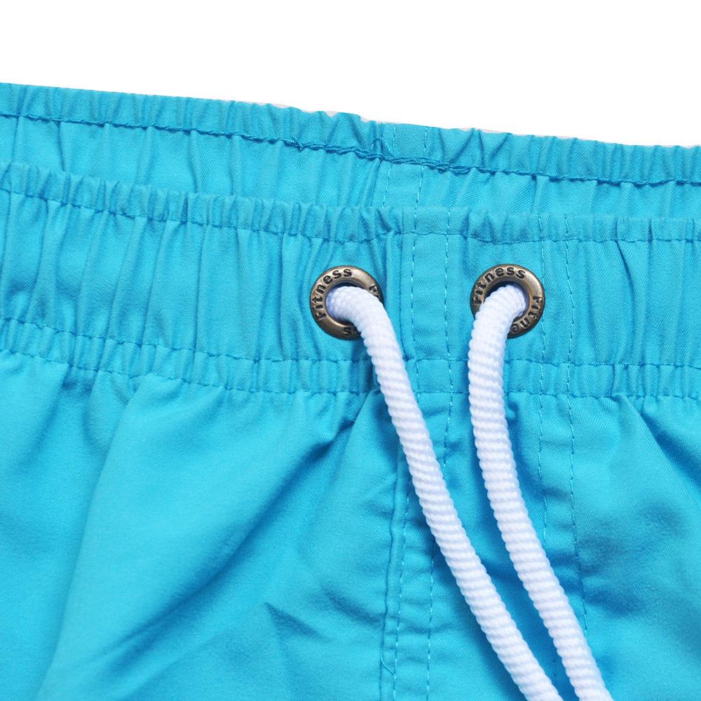 Men's Quick-Dry Summer Beach Shorts: Solid Color, Loose Fit with Drawstring