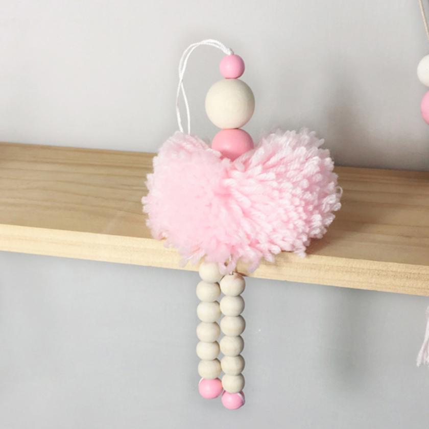 Lovely Hanging Ornaments Wooden Beads Pendant Bedroom Holiday Ornament Tent Home Decor